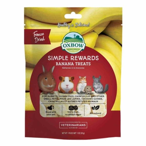 Oxbow Simple Rewards Λιχουδιές Τρωκτικών με Μπανάνα 30gr