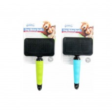 Pawise Βούρτσα Slicker Αυτοκαθαριζόμενη με Μαλακή Λαβή (24 cm)