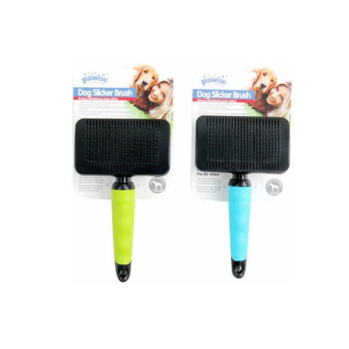 Pawise Βούρτσα Slicker Αυτοκαθαριζόμενη με Μαλακή Λαβή (24 cm)