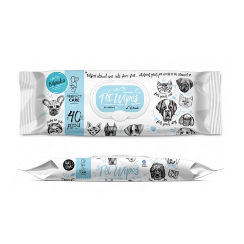 Perfect Care Μαντηλάκια Καθαρισμού για Σκύλους και Γάτες Borotalco 50τμχ