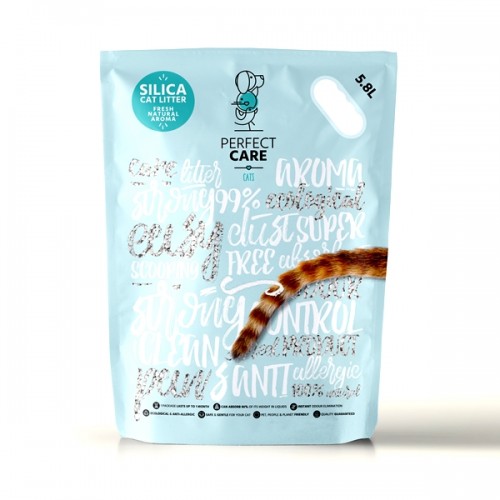 Perfect Care Silica Cat Litter Κρυσταλλική Άμμος Σιλικόνης για Γάτες με Φυσικό Άρωμα 20lt