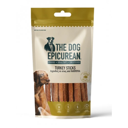 The Dog Epicurian Turkey Sticks Λιχουδιές για Σκύλους 100gr