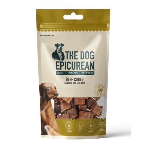 The Dog Epicurian Beef Cubes Λιχουδιές για Σκύλους 100gr