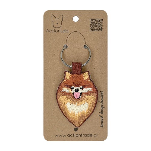 ActionLab Κεντητό Μπρελόκ Pomeranian