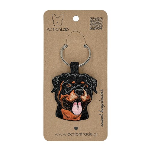 ActionLab Κεντητό Μπρελόκ Rottweiler