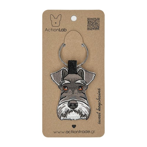 ActionLab Κεντητό Μπρελόκ Schnauzer