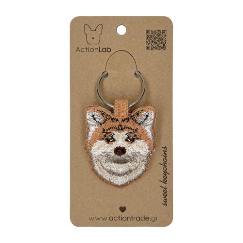 ActionLab Κεντητό Μπρελόκ Akita