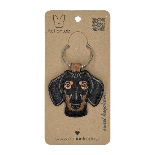ActionLab Κεντητό Μπρελόκ Dachshund