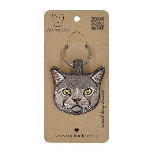 ActionLab Κεντητό Μπρελόκ British Cat