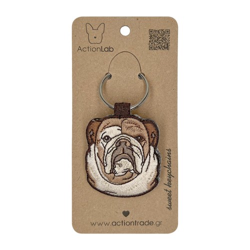 ActionLab Κεντητό Μπρελόκ English Bulldog