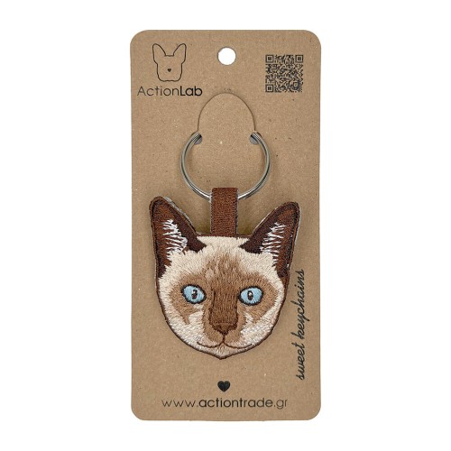 ActionLab Κεντητό Μπρελόκ Siamese Cat