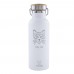 Eco Life Bamboo Thermos Bottle Λευκό My Cat Paw 500ml