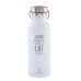 Eco Life Bamboo Thermos Bottle Μαύρο Meow Home Is Where My Cat Is 500ml