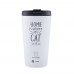 Eco Life Coffee Thermos Λευκό Home Is Where My Cat Is 370ml