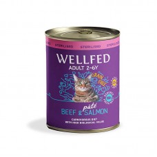 Wellfed Cat Sterilised Beef & Salmon Grain Free 800gr