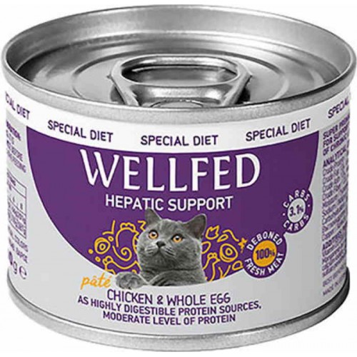 Wellfed Cat Pate Hepatic Diet 200gr