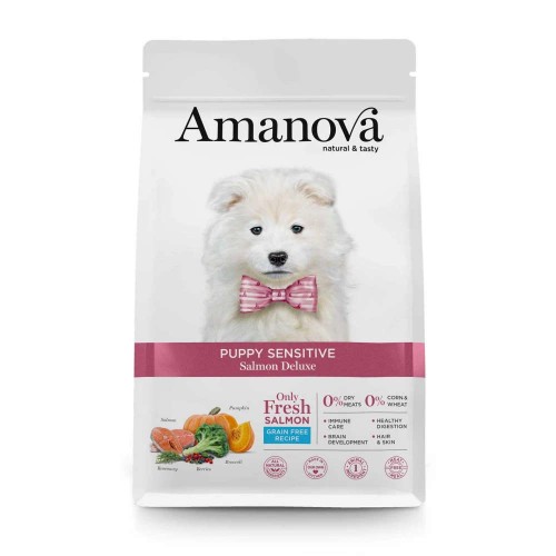 Amanova Grain Free Puppy Sensitive Salmon Deluxe 2Kg