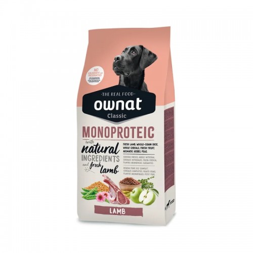 Ownat Classic Low Grain Dog Monoprotein Lamb 12kg