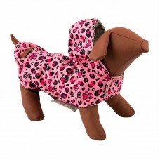 Woofmoda Αδιάβροχο Μπουφάν Για Σκύλους Λεοπάρ Ροζ