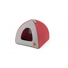 PQP Βαμβακερή Φωλίτσα Igloo One Size Μπορντό/Γκρι (42x42x36cm)