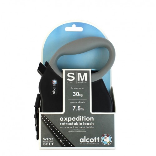 Alcott Expedition Οδηγός Αυξομειώμενος Small-Medium Up To 30kg Max Length 5m Μάυρο