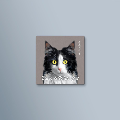 ActionLab Μαγνητάκι Black & White Cat