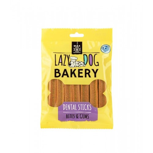 M.B.F. Gourmet Lazy Dog Bakery Dental Sticks Φυστικοβόυτυρο 130gr