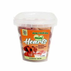 M.B.F Dog Cookies Mini Hearts Κοτόπουλο - Bacon 160gr