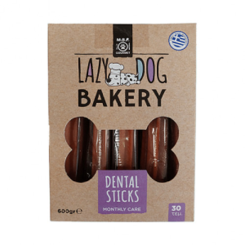 Lazy Dog Bakery Dental Sticks Κουτί Φυστικοβούτυρο 600gr