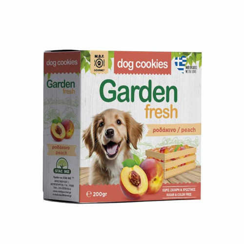 MBF Garden Fresh Dog Cookies Λιχουδιές Σκύλου Με Ροδάκινο 200gr