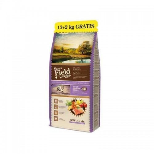 Sam's Field Low Grain Adult Salmon & Potato 13Kg + 2Kg ΔΩΡΟ