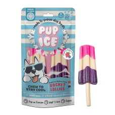 Pup Ice Παγωτό με γεύση Βατόμουρο και Φράουλα 90gr