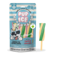 Pup Ice Παγωτό με Γεύση Μήλο – Twist Lollies 102gr (3τμχ)