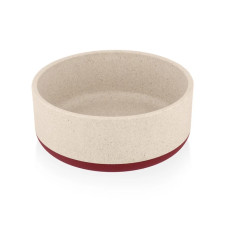 SW Μπολ Terra Bamboo με Αντιολισθητικό Πάτο Λευκό Κόκκινο 15cm