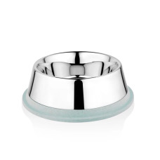 SW Διπλό Μπολ Σε Ένα Μπαμπού & Ανοξείδωτο με Αντιολισθητικό Γαλάζιο 18cm