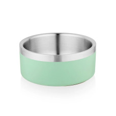 SW D-Wall Flat Ανοξείδωτο Μπολ Με Διπλό Τοίχωμα & Αντιολισθητικό Λάστιχο Στον Πάτο Γαλάζιο 16cm