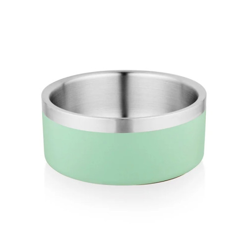 SW D-Wall Flat Ανοξείδωτο Μπολ Με Διπλό Τοίχωμα & Αντιολισθητικό Λάστιχο Στον Πάτο Γαλάζιο 18cm