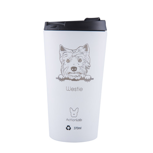 Eco Life Coffee Thermos Westie Λευκό 370ml