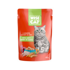 Wise Cat Adult Κουνέλι σε Σάλτσα 100gr