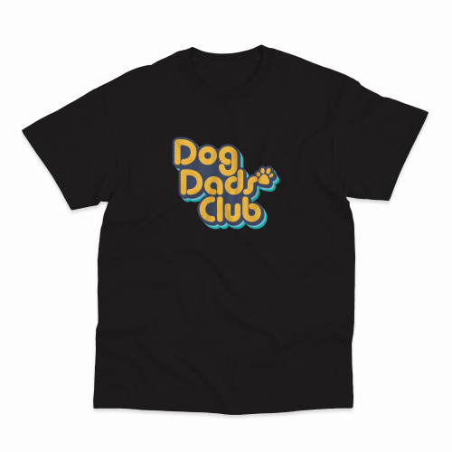 PlayEatTreat T-Shirt Dog Dads Club Μαύρο