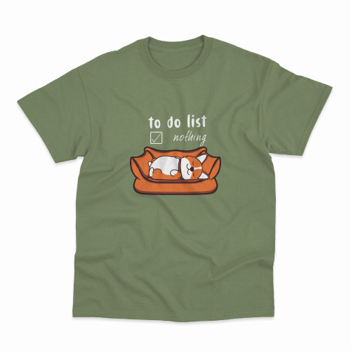 PlayEatTreat T-Shirt To Do List Nothing Χακί