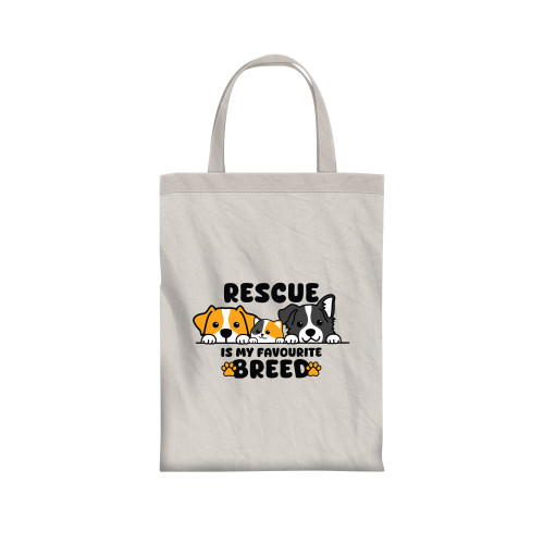 Τσάντα Υφασμάτινη Tote Rescue Is My Favorite Breed