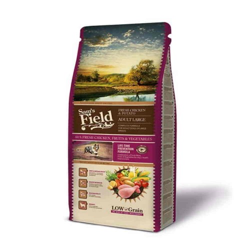 Sam's Field Low Grain Adult Large Fresh Chicken & Potato 2.5Kg