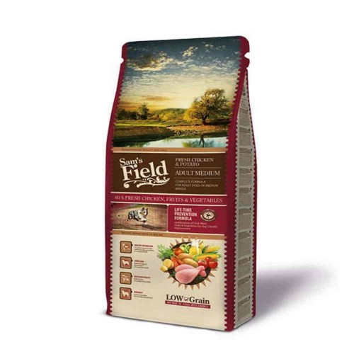 Sam's Field Low Grain Adult Medium Fresh Chicken & Potato 2.5Kg