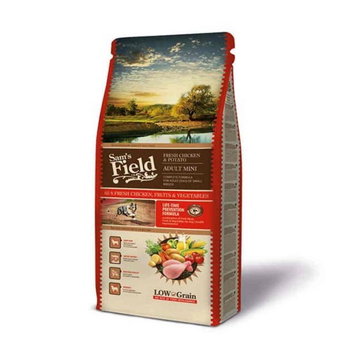 Sam's Field Low Grain Adult Mini Fresh Chicken & Potato 800gr