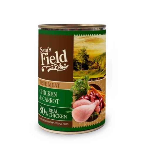 Sam's Field Κονσέρβα Σκύλου Adult Chicken & Carrot 400gr