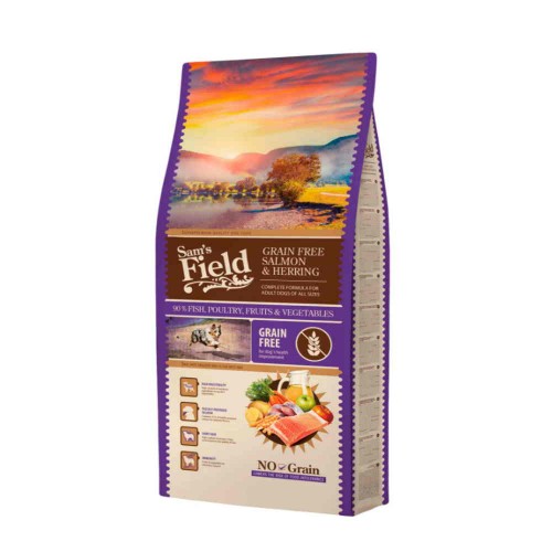 Sam's Field Grain Free Salmon & Herring 13Kg