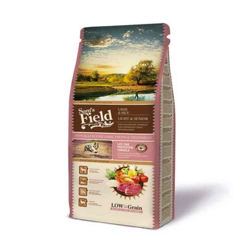 Sam's Field Low Grain Light Senior Lamb & Rice 13Kg